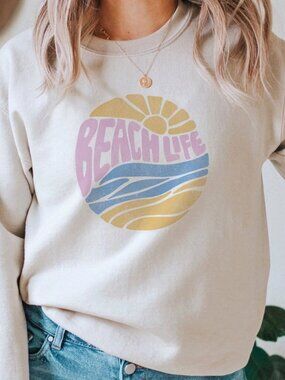 NWOT Beach Life Sweatshirt